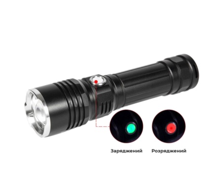Фонарь ручной Quantum Solid-M 10W LEDз USB + Li-ion18650/1500mAh