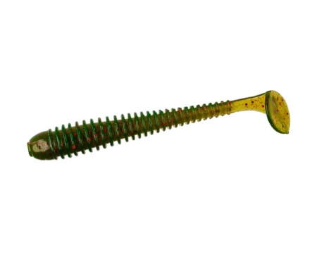 Силікон Angry Baits Zander Worm 3" Green Oil