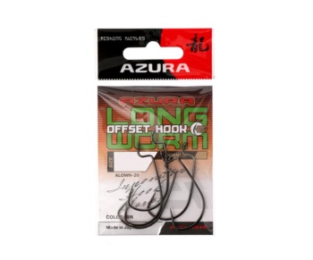 Крючки Azura Long Offset Worm Hook №3/0 #2