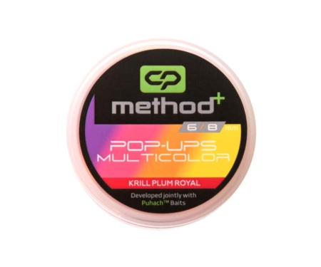 Бойли Carp Pro Method⁺ Multicolor Pop Ups 8/6мм Krill Plum Royal