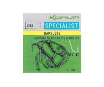 Крючки Korum Xpert Specialist Hooks Barbless №10 #2