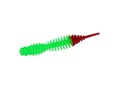 Червь Angry Baits  Killer Lip 3" 67 Acid Green Red Tail UV