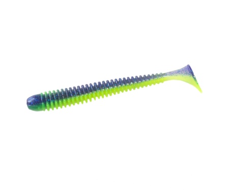 Виброхвост Angry Baits Zander Worm 4.5" #05 Acid Violet UV
