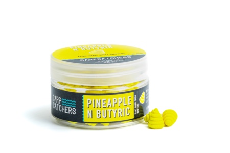 Вафтерc Carp Catchers Fluo Snail Shell Wafters PINEAPPLE N BUTYRIC 10мм