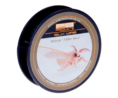 Поводочний матеріал PB Products Silk Wire 20lb Silt 10м