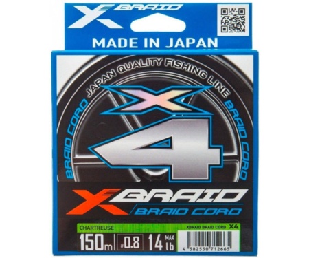 Шнур плетеный YGK X-Braid Braid Cord X4 150м #0.8