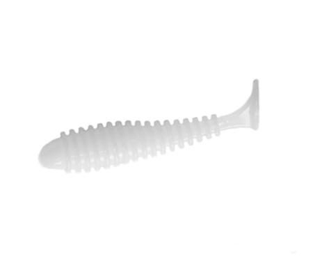 Виброхвост Angry Baits Fatik 1.2" White UV