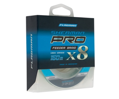 Шнур Flagman Sherman Pro Feeder Braid X8 150м 0.10мм