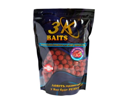 Бойл розчинний 3KBaits 16мм 800г кальмар-восьминіг-полуниця