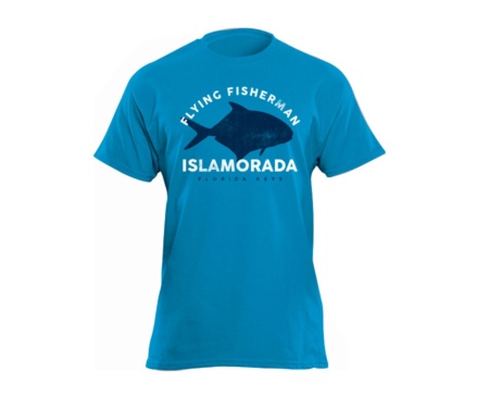 Футболка Flying Fisherman Permit Tee Turquoise Blue M