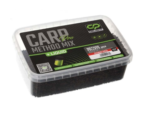 Прикормочный микс Carp Pro Delight Method Pellets Mix 1.5/2мм Robin Red + Ликвид
