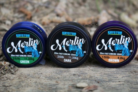 Поводковый материал Kryston Merlin Weed (темно-зеленый) 15lb