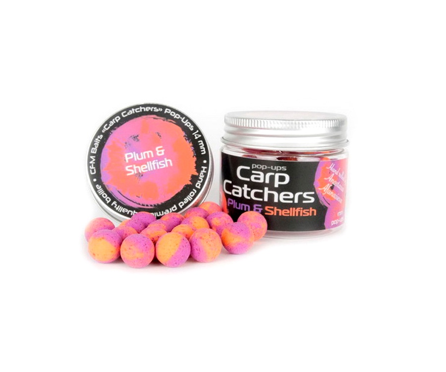 Бойлы pop-up Carp Catchers Plum&Shellfish 14мм