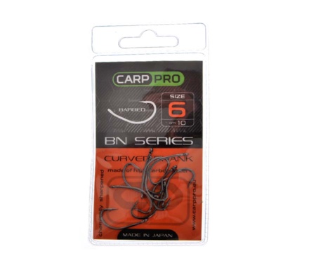 Гачки Carp Pro Black Nickel Curved Shank №6