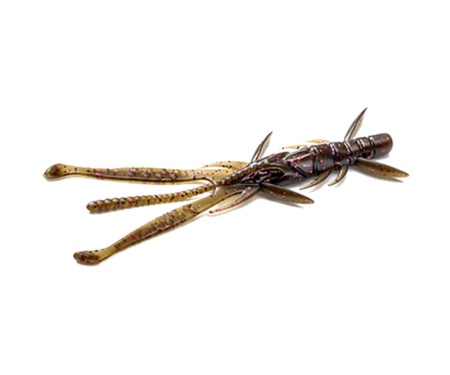 М'яка приманка Fishup Shrimp 3" #050 Green Pumpkin Brown Red Purple