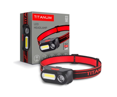 Налобный светодиодный фонарь Titanum TLF-H03 180Lm 6500K