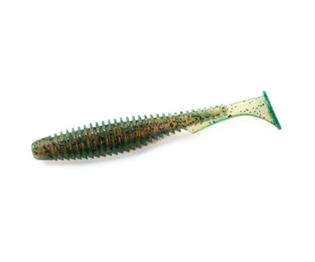 Виброхвост Fishup U-Shad 3.5" #017 Motor Oil Pepper