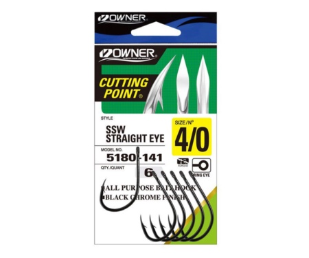 Гачки Owner 5180 SSW Streight Eye №04