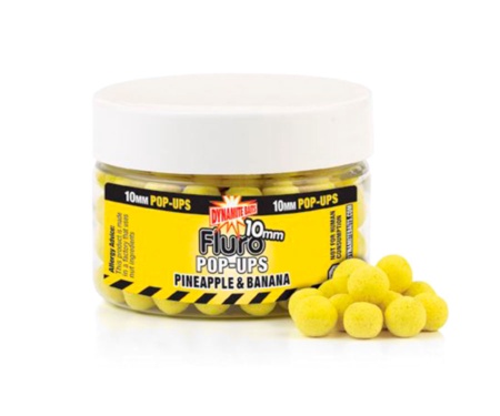 Бойли Dynamite Baits Fluro Pop-Ups Pineapple & Banana 10 мм