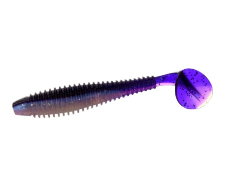 Силікон Flagman Mystic Fish Fat 3.8" #0531 Violet/Pearl White