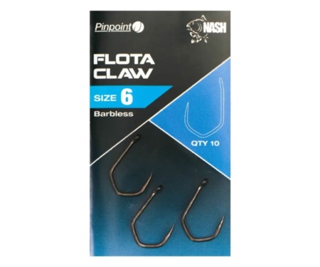Крючки Nash Flota Claw Size №6 Barbless