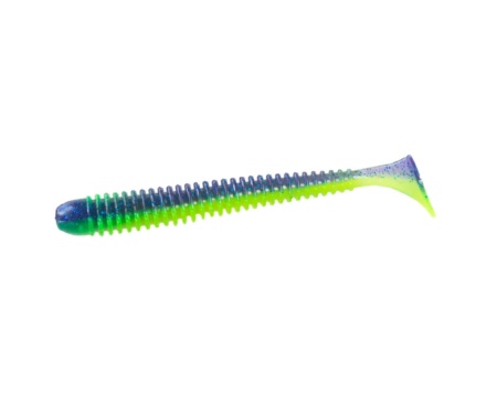 Силікон Angry Baits Zander Worm 3.6" Acid Violet UV