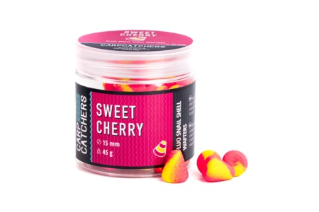 Вафтерc Carp Catchers Fluo Snail Shell Wafters SWEET CHERRY 15*12мм