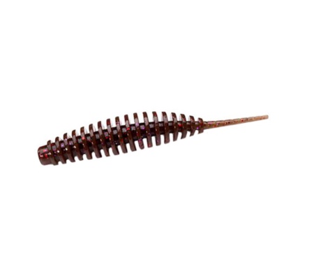 Черв'як Fishup Tanta 2" #050 Green Pumpkin Brown/Red & Purple