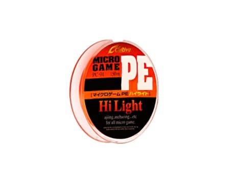 Шнур Owner Micro Game PE 3X #0.15 150м Orange 0.081мм
