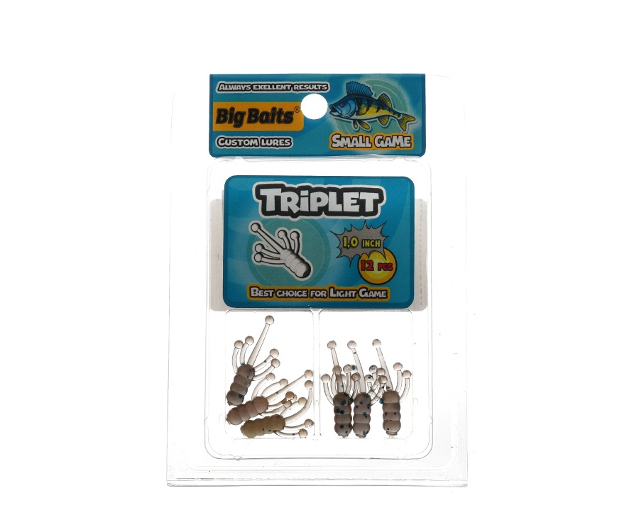 Нимфа Big Baits Triplet 1" #106 Green Pumpkin
