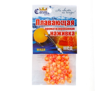 Пенопластовые шарики Corona fishing Мед (миди)