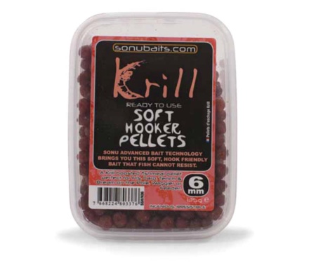 Пелетс насадковий Sonubaits Krill Soft Hooker Pellets 6 мм