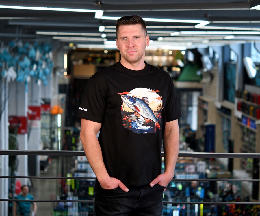 Футболка Flagman Оверсайз 250г/м Black Плотва Большая XL #3