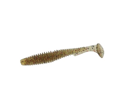 Силікон Fishup U-Shad 2.5" #045 Green Pumpkin/Red & Black