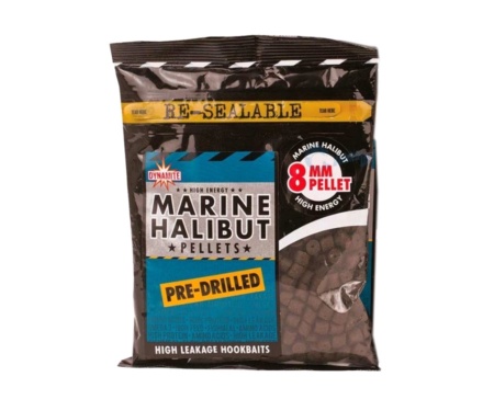 Пеллетс Dynamite Baits Pre-Drilled Pellets Marine Halibut 8 мм 350 г