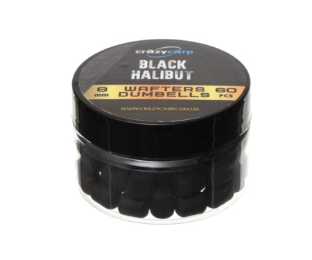 Бойли Crazy Carp Wafters Dumbbells Black Halibut 8мм
