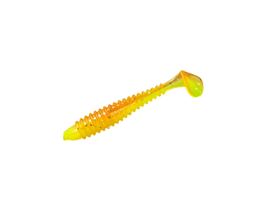 Виброхвост Angry Baits Fatik 2" Crazy Carrot UV