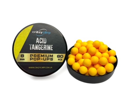 Бойли pop-up Crazy Carp Acid Tangerine 8мм