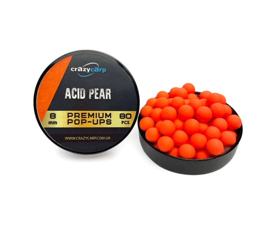 Бойлы pop-up Crazy Carp Acid Pear 8мм #1