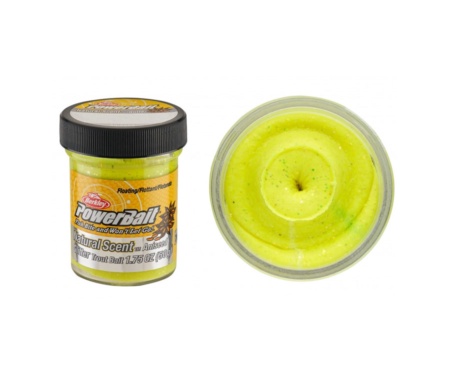 Паста форелевая Berkley анис PowerBait Natural Glittert Trout Bait Sunshine Yellow