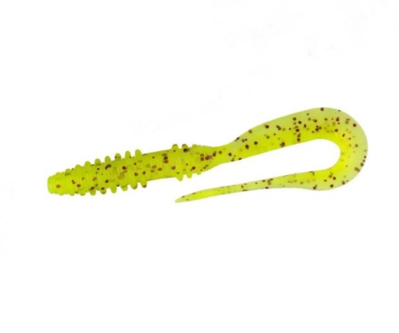 Силікон Keitech Mad Wag Slim 4.5" PAL#01 Chartreuse Red Flake