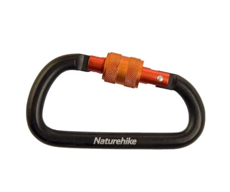Карабин Naturehike D-type NH15A005-H 6см Black