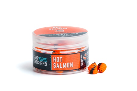 Вафтерc Carp Catchers Fluo Snail Shell Wafters HOT SALMON 10мм
