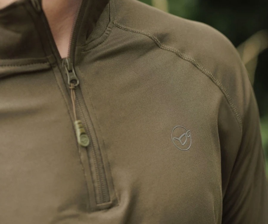 Джерси Korda Kool UPF Zip Jersey Dark Olive M #4