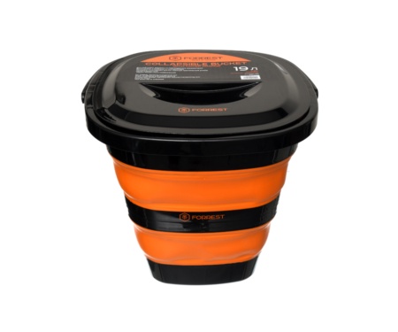 Ведро силиконовое с крышкой Forrest Collapsible Bucket with cover 19л
