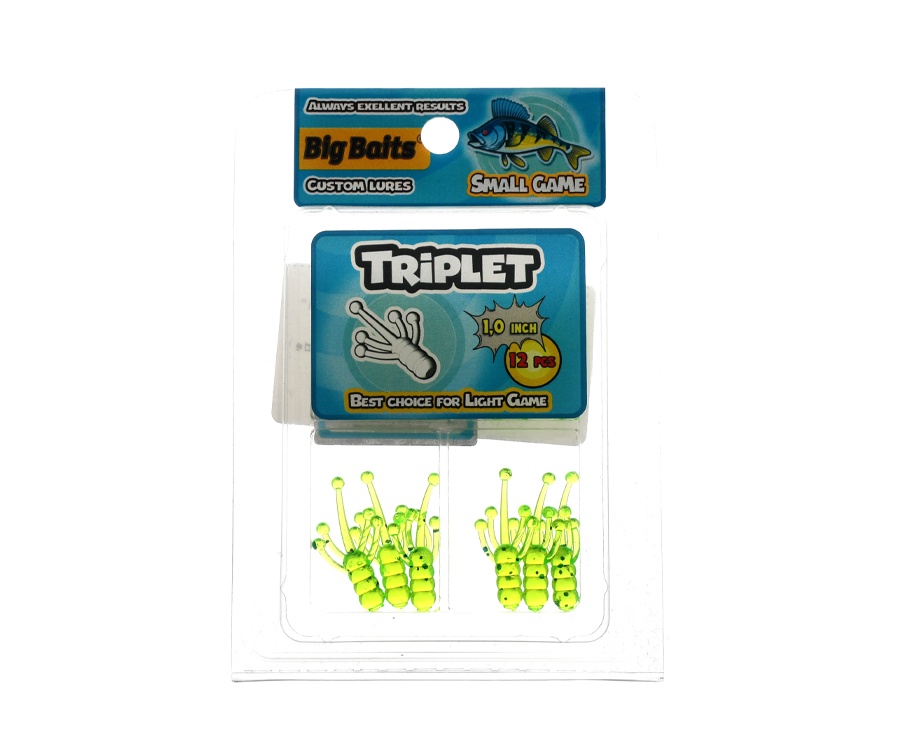 Нимфа Big Baits Triplet 1" #114 Lime