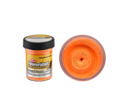Паста форелевая Berkley анис PowerBait Natural Glittert Fluorescent Orange