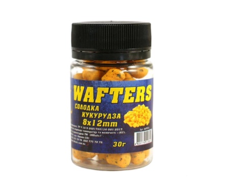 Бойли 3KBaits Wafters 8*12мм Солодка Кукурудза