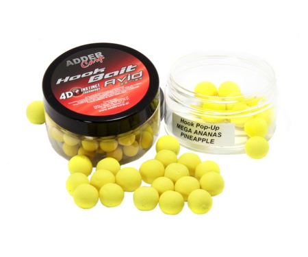Бойли Adder Carp Avid Pop-Up Hook Boilies 14мм 25г Mega Ananas