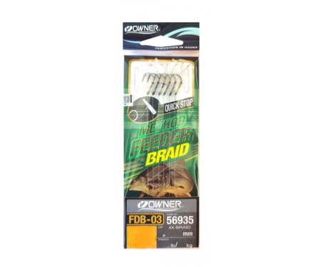 Крючок с поводком Owner Method Feeder FDB-03 №06